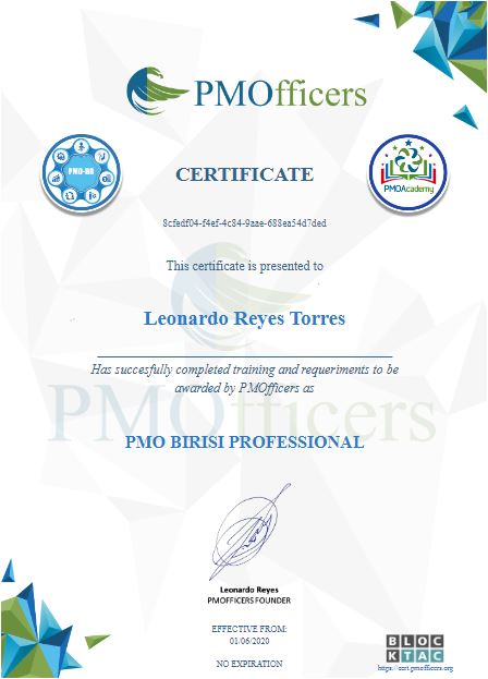 Certificado Leo PMO-BR