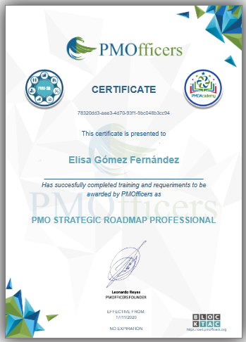 pmo-sr elisa diploma